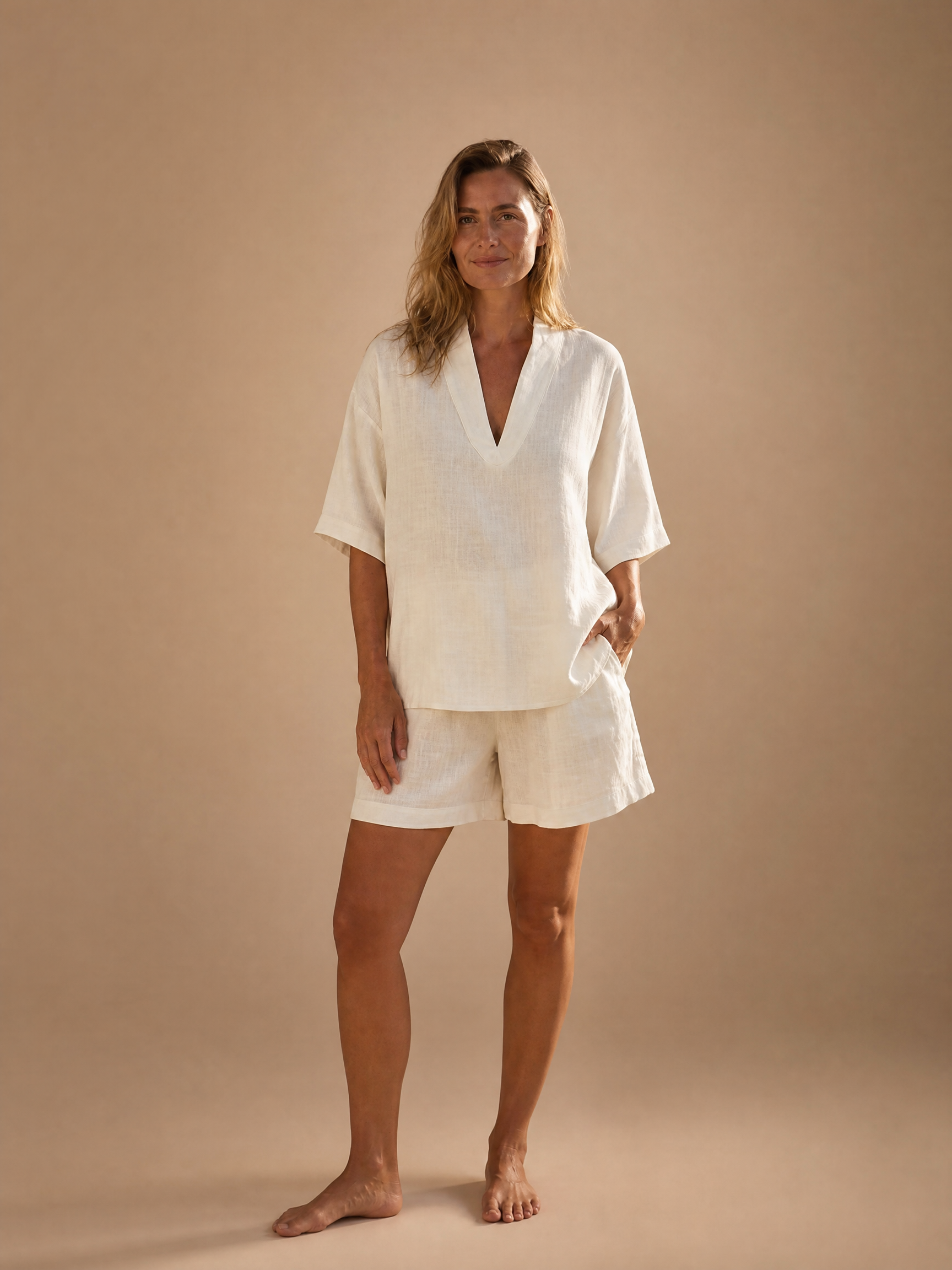 Komplet Mykonos – Lniany Zestaw