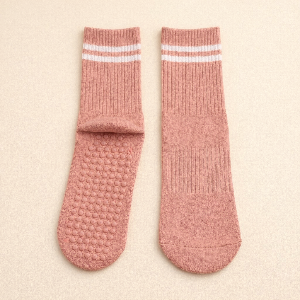 Neriva Non-Slip Socks — Blush