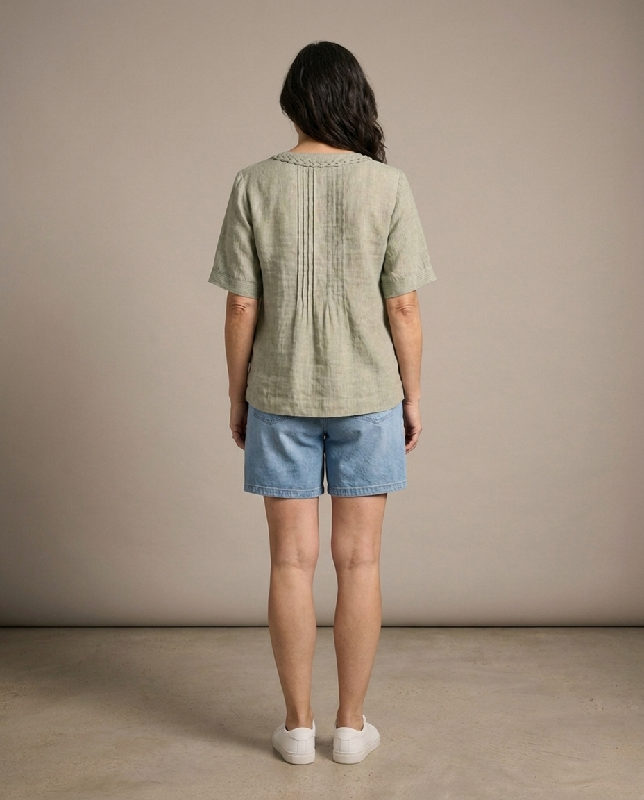 Lniana koszula - studio tyl (grey)