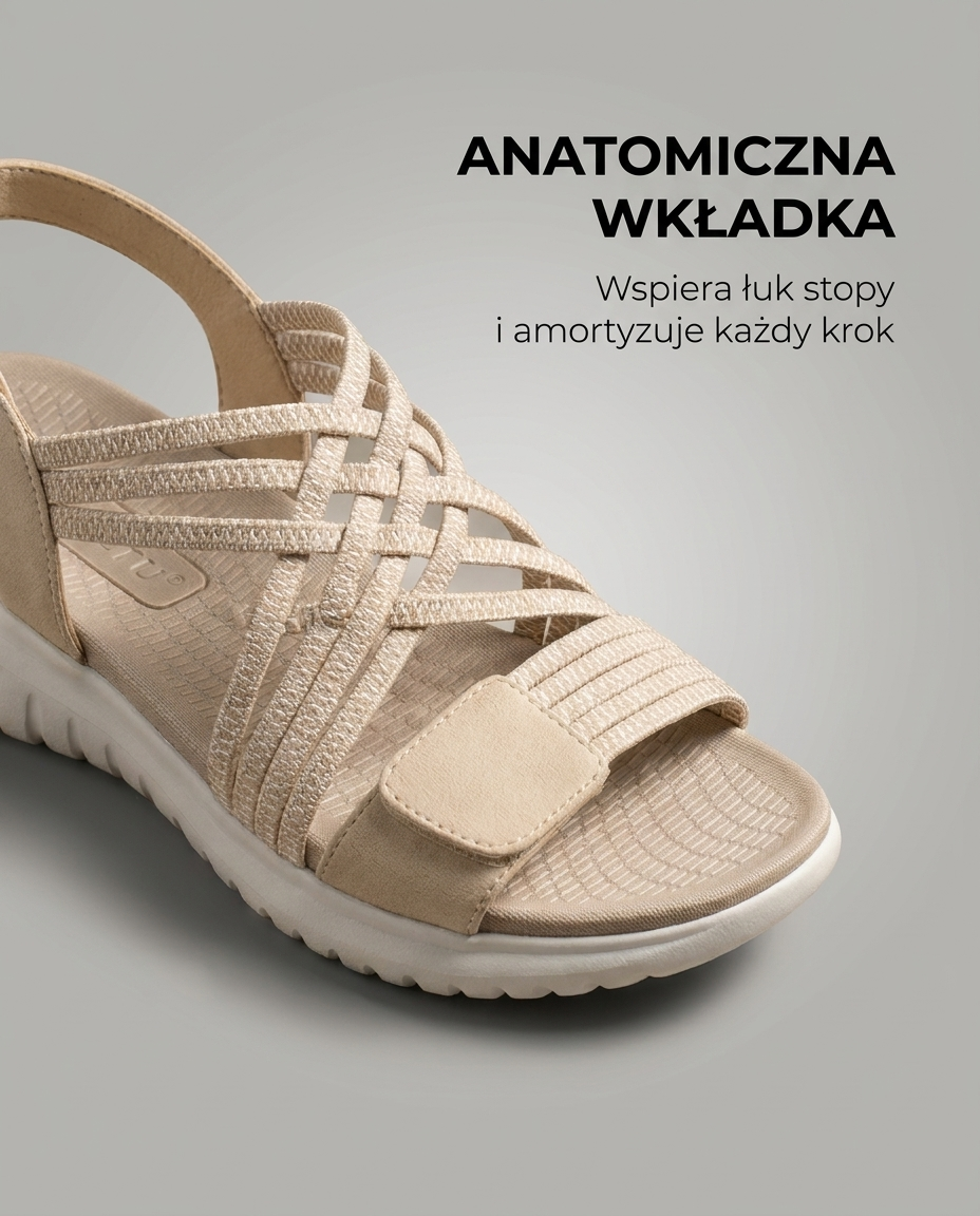 Ortopedyczne Sandaly - anatomiczna wkladka (v2, echt product)